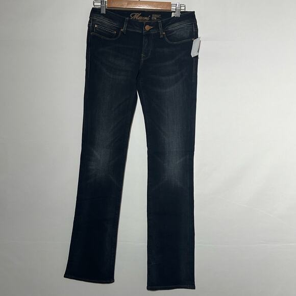 Mavi Jeans Low Rise Straight Leg Denim Jeans Medium Wash Womens Size 27 Casual - Picture 2 of 11